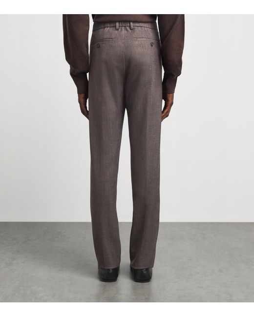 Paul & Shark Gray Jersely Lucca Chinos for men