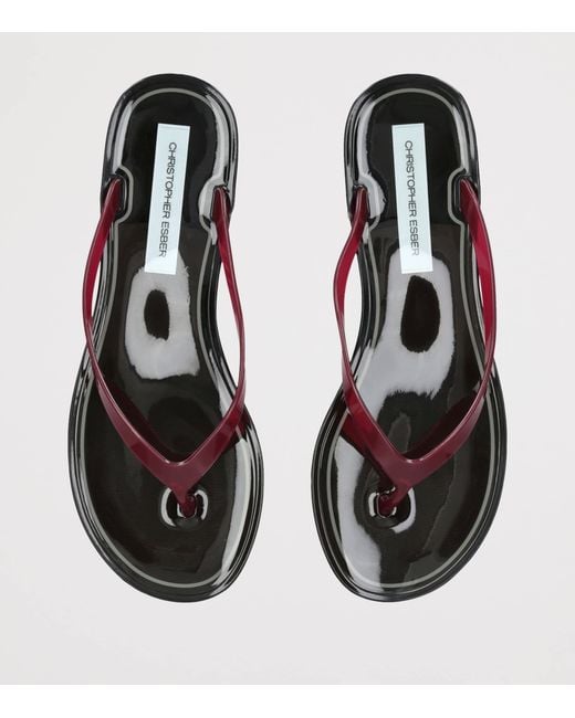 Christopher Esber White Jo Flip Flops