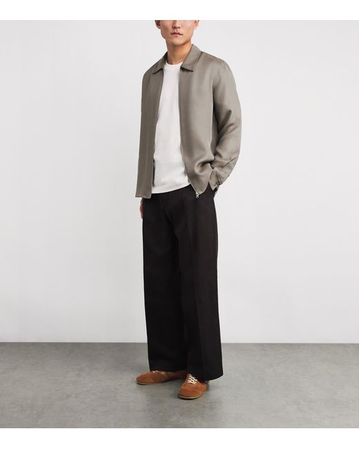 Sandro Brown Cotton Field Jacket for men