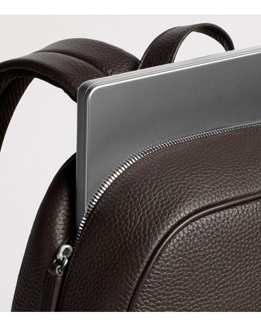 Carl Friedrik Black Leather Ayrton Backpack