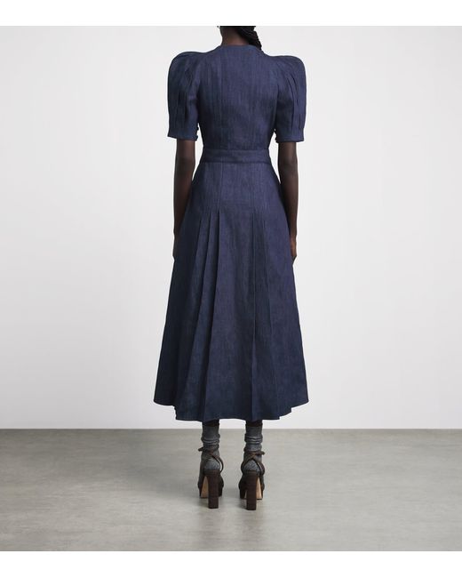 Gabriela Hearst Blue Denim Patricia Maxi Dress