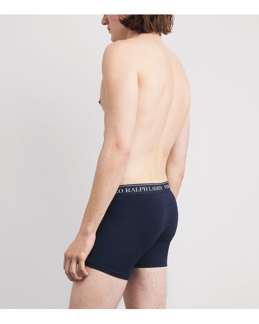 Polo Ralph Lauren Blue Stretch-Cotton Boxer Briefs for men