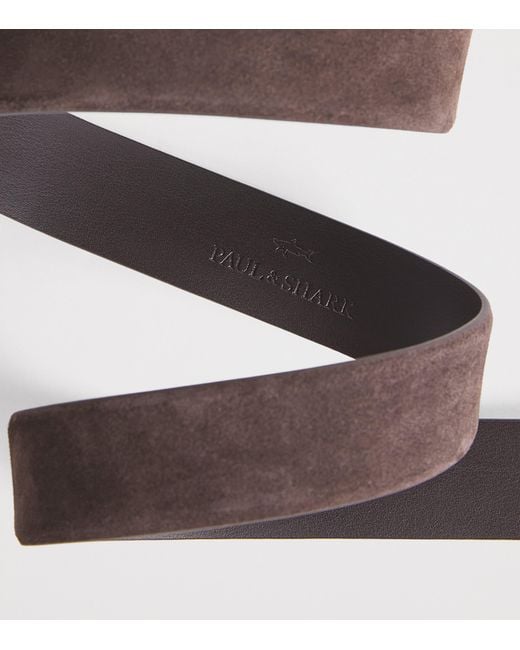 Paul & Shark Brown Suede Belt for men