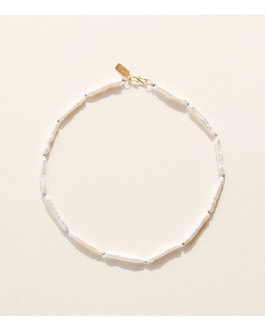 Hermina Athens Natural Beaded Pearl Necklace