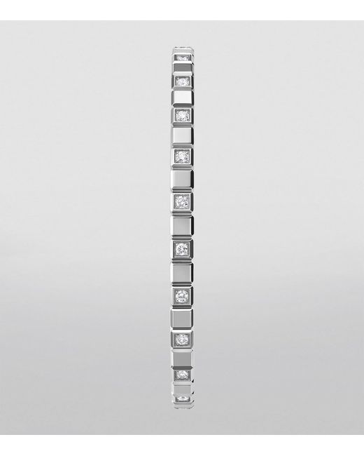 Chopard Metallic And Diamond Ice Cube Bangle