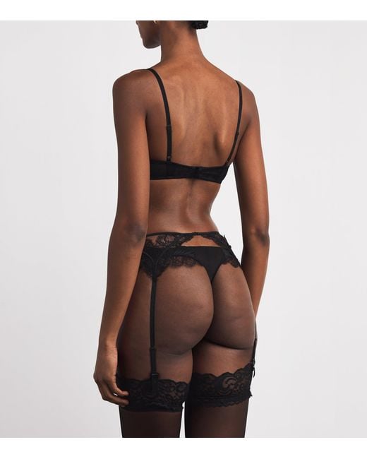 Kiki de Montparnasse Black Lace-Insert Garter Belt