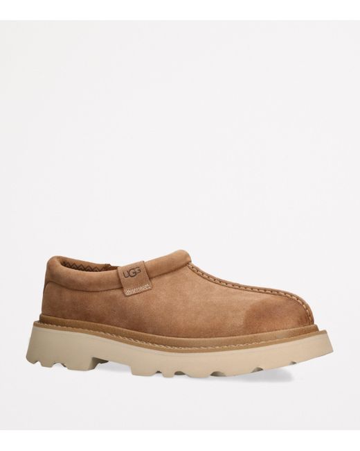 Ugg Brown Suede Tasman Lug Slippers