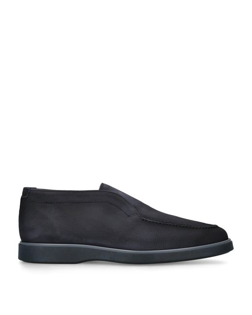 Magnanni Shoes Brown Suede Paraiso Loafers for men