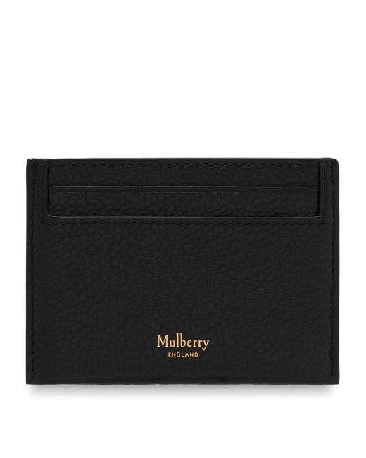 Mulberry Black Leather Logo Card Holder