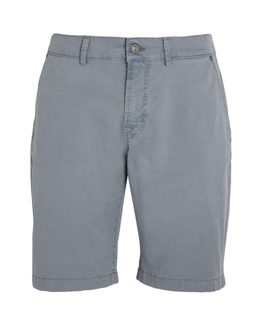 7 For All Mankind Gray Stretch-cotton Chino Shorts for men