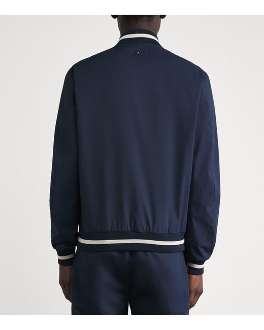 Paul & Shark Blue Typhoon Platinum Bomber Jacket for men