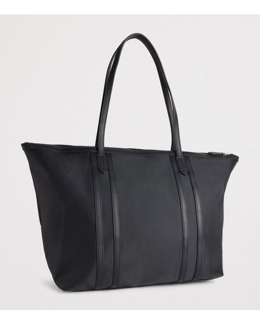 Harrods Black Nylon Jetsetter Tote Bag