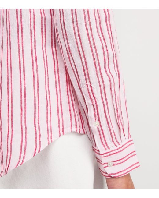 Polo Ralph Lauren Pink Linen Stripe Shirt