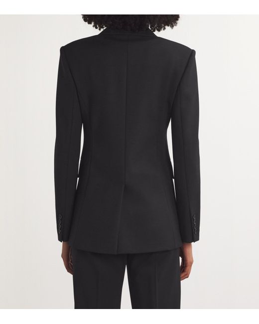 Max Mara Black Wool-Blend Blazer