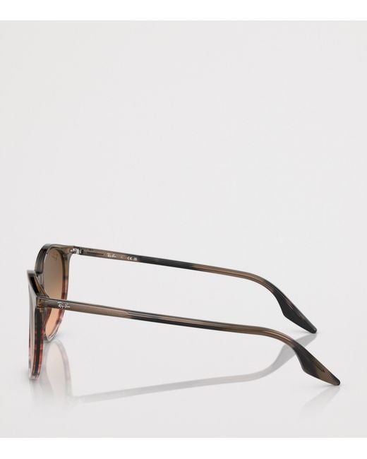 Ray-Ban Brown Phantos Round Sunglasses