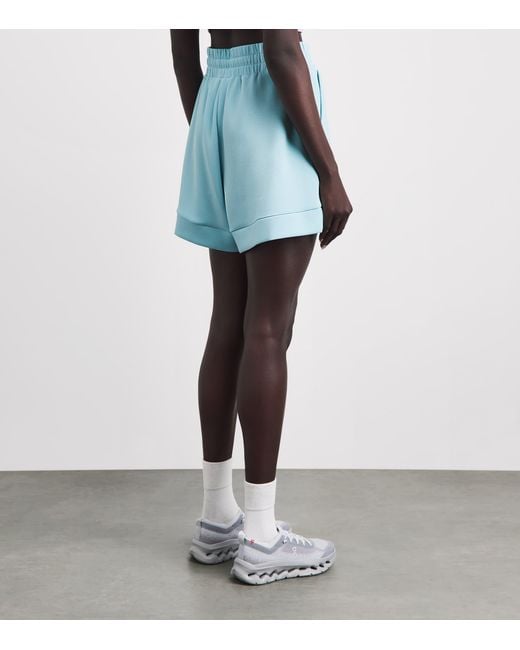 Varley Blue Atrium High-Rise Shorts