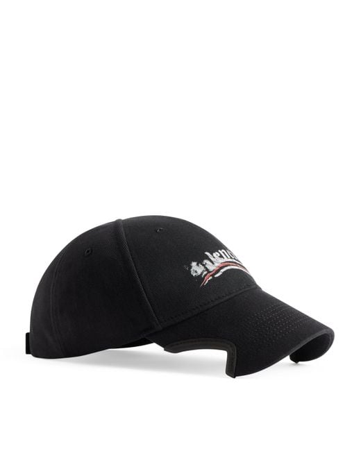 Balenciaga Black Political Campaign Cap for men