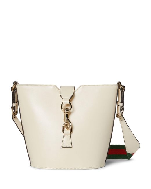 Gucci Natural Mini Leather Original Bucket Bag