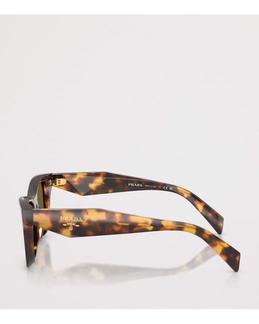 Prada Green Acetate Square Sunglasses
