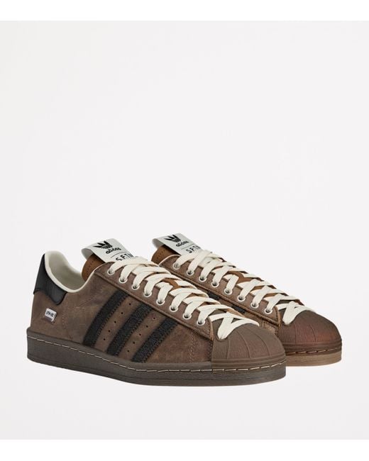 Adidas Brown X Song For The Mute Superstar 82 Sneakers for men