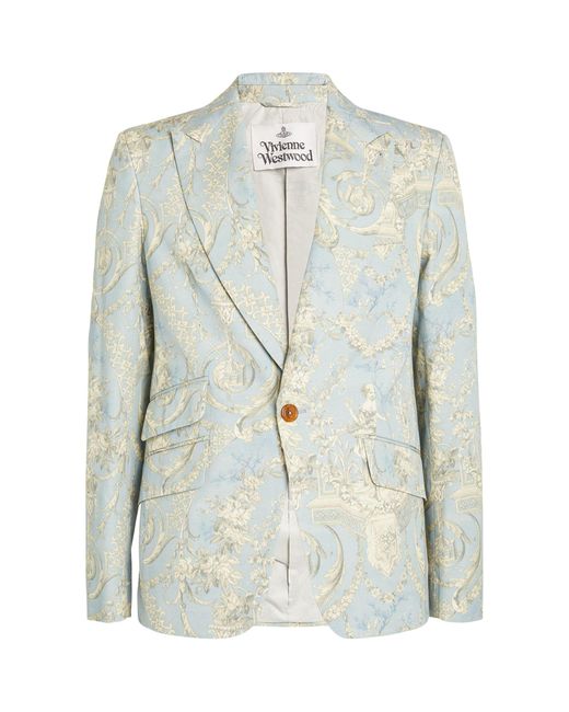 Vivienne Westwood Blue Toile De Jouy Suit Jacket for men