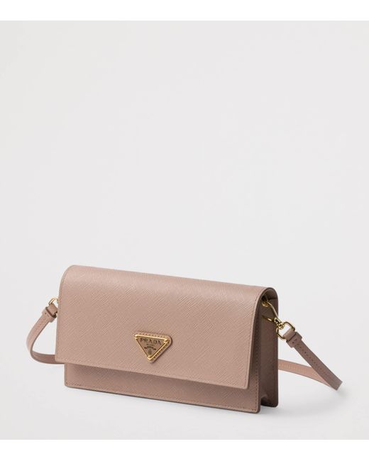 Prada Brown Saffiano Leather Mini Bag