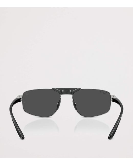 Ray-Ban Black X Scuderia Ferrari Rb3776M Irregular Sunglasses