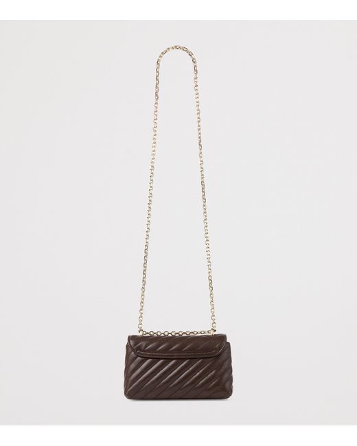Jimmy Choo Brown Leather Curve Cross-Body Bag