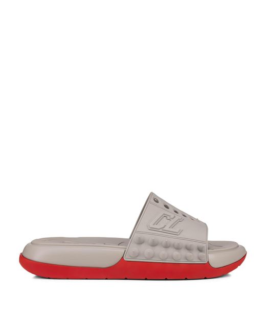 Christian Louboutin Take It Easy Slides in Grey for Men  display picture 1