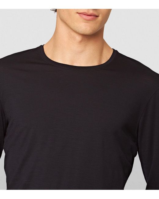 Orlebar Brown Black Merino Wool Ob-t T-shirt for men