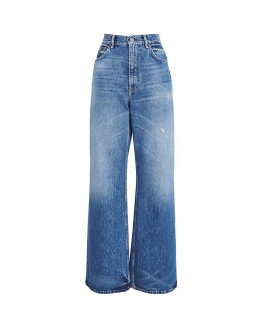 Acne Blue 2022 Wide-Leg Jeans