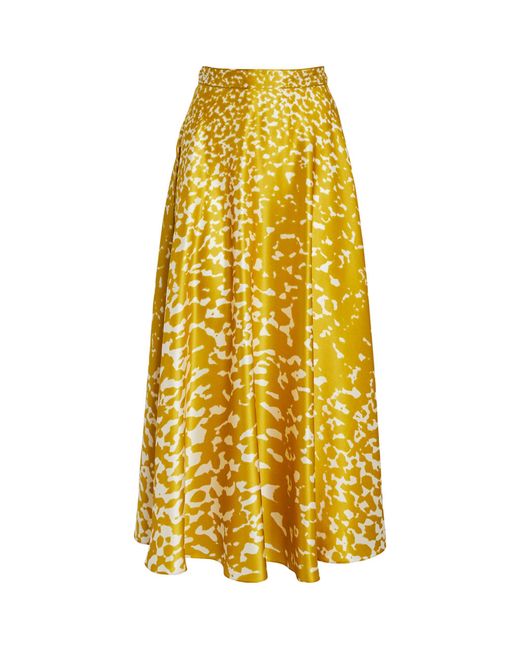 Roksanda Yellow Silk Ameera Skirt
