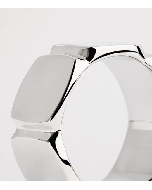 Tom Wood Gray Sterling Umi Band Ring for men