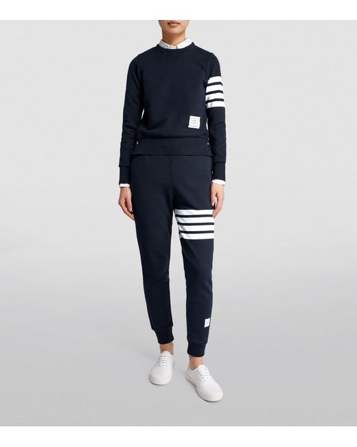 Thom Browne Blue 4-Bar Sweatpants