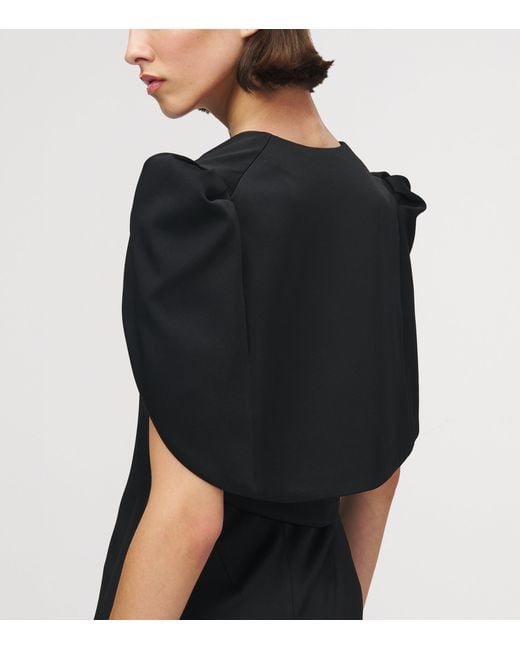 McQueen Black Crepe Cropped Jacket