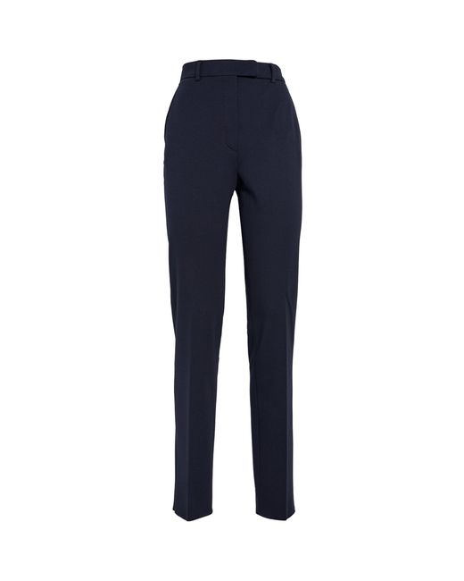 Max Mara Blue Jersey Tailored Trousers