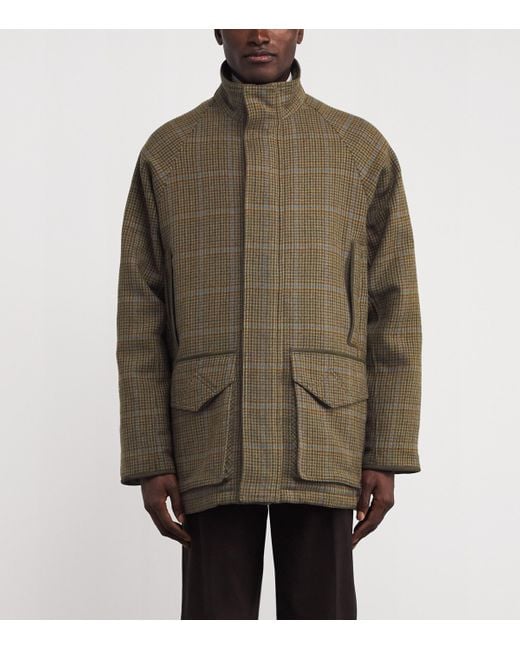 James Purdey & Sons Green Tweed Raglan Tom Field Jacket for men