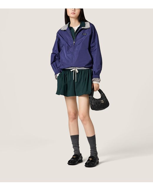 Miu Miu Blue Technical Jacket