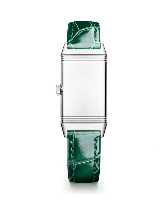 Jaeger-lecoultre Green Stainless Steel Reverso One Monoface Watch 20mm