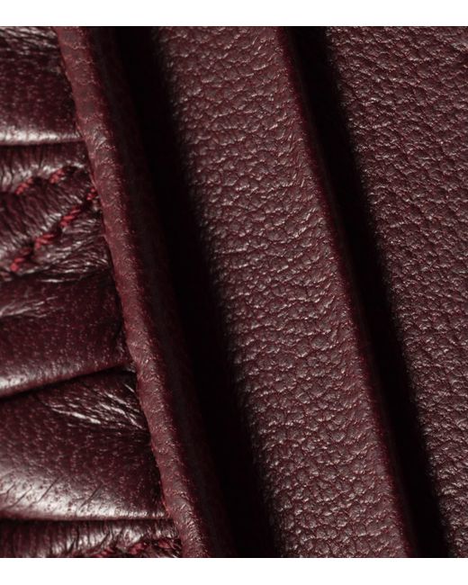 Miu Miu Purple Nappa Leather Matelassé Card Holder