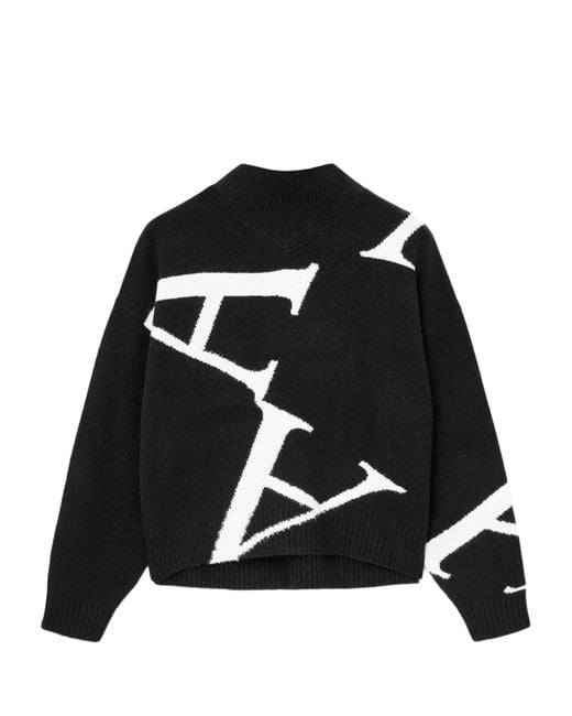 AllSaints Black A Star Sweater