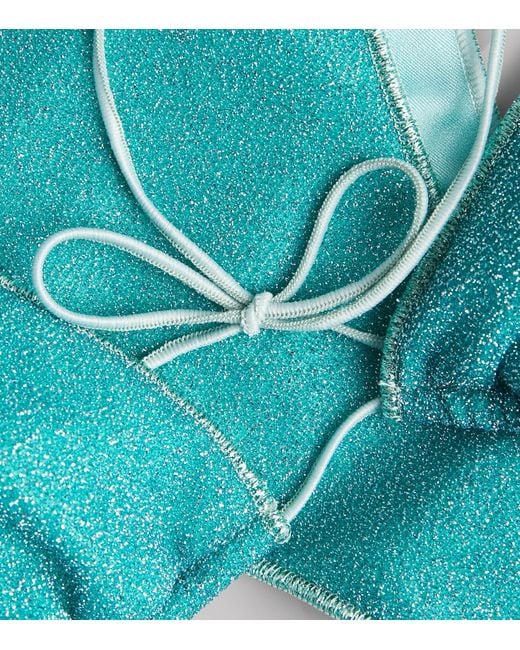 Oseree Blue Metallic Lumière Bikini