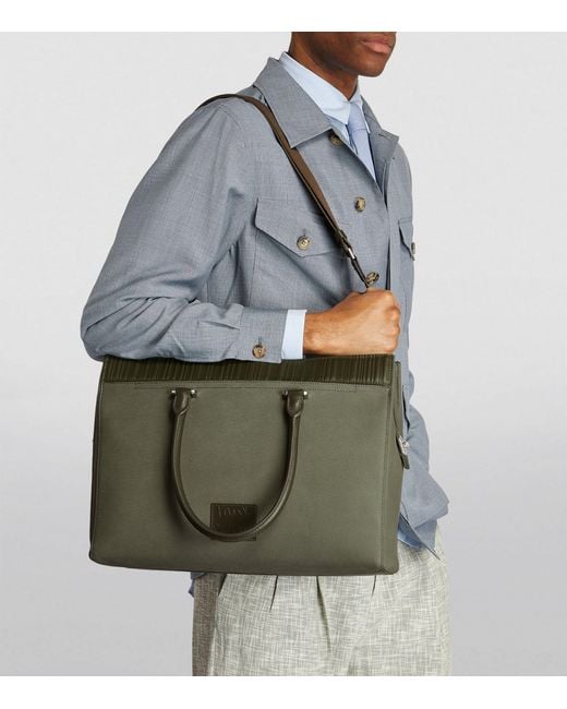 Paul Smith Green Leather Cross-body Briefcase for men