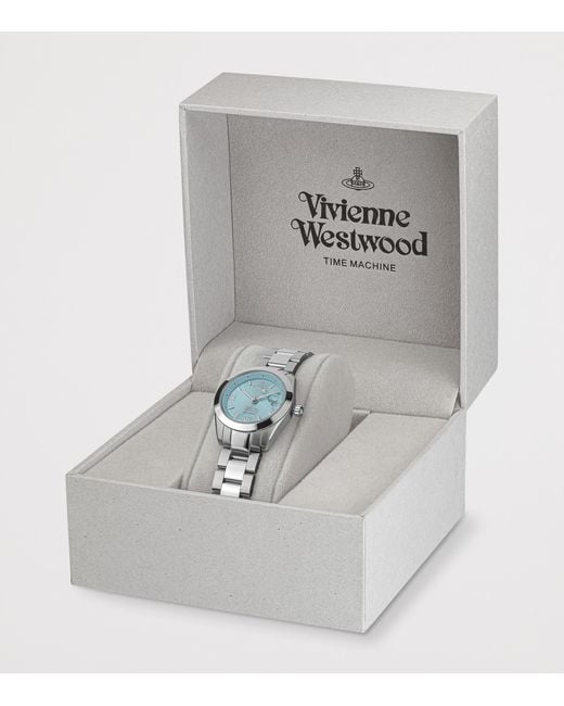 Vivienne Westwood Blue Stainless Steel Fenchurch Watch