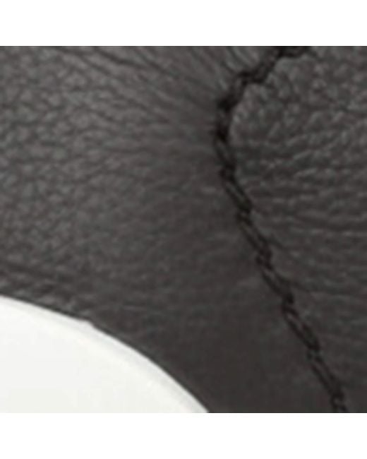 Zegna Black Leather Triple Stitch Secondskin Sneakers for men