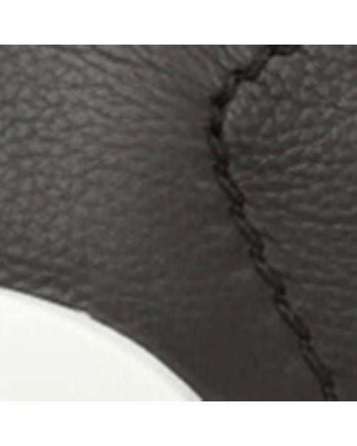 Zegna Black Leather Triple Stitch Secondskin Sneakers for men