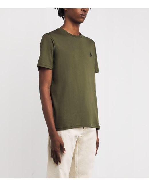 Moose Knuckles Green Cotton Crescent T-Shirt for men