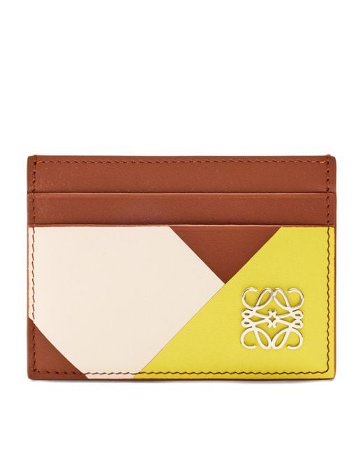 Loewe Orange Leather Anagram Card Holder