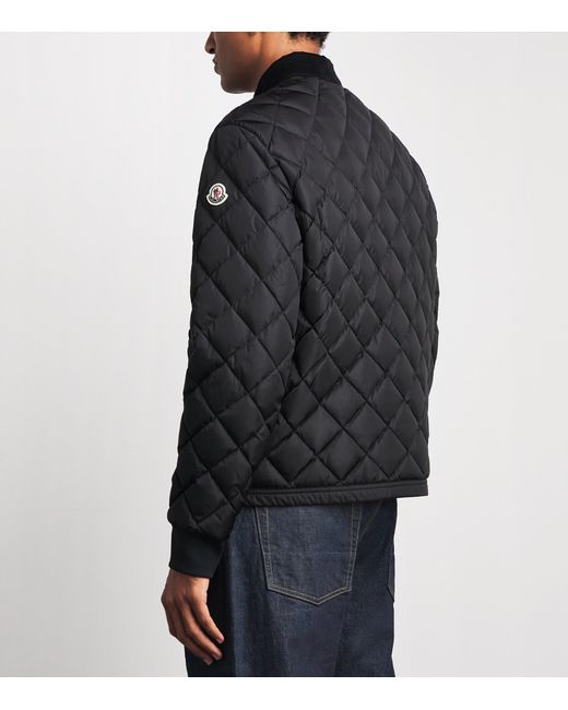 Moncler Black Down Eclal Bomber Jacket for men