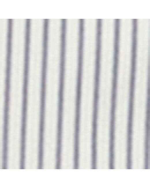 Weekend by Maxmara White Collarless Stripe Shirt